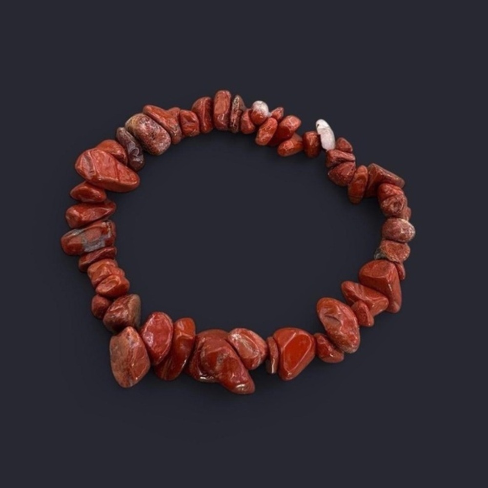 Red Jasper Crystal Bead Bracelet
